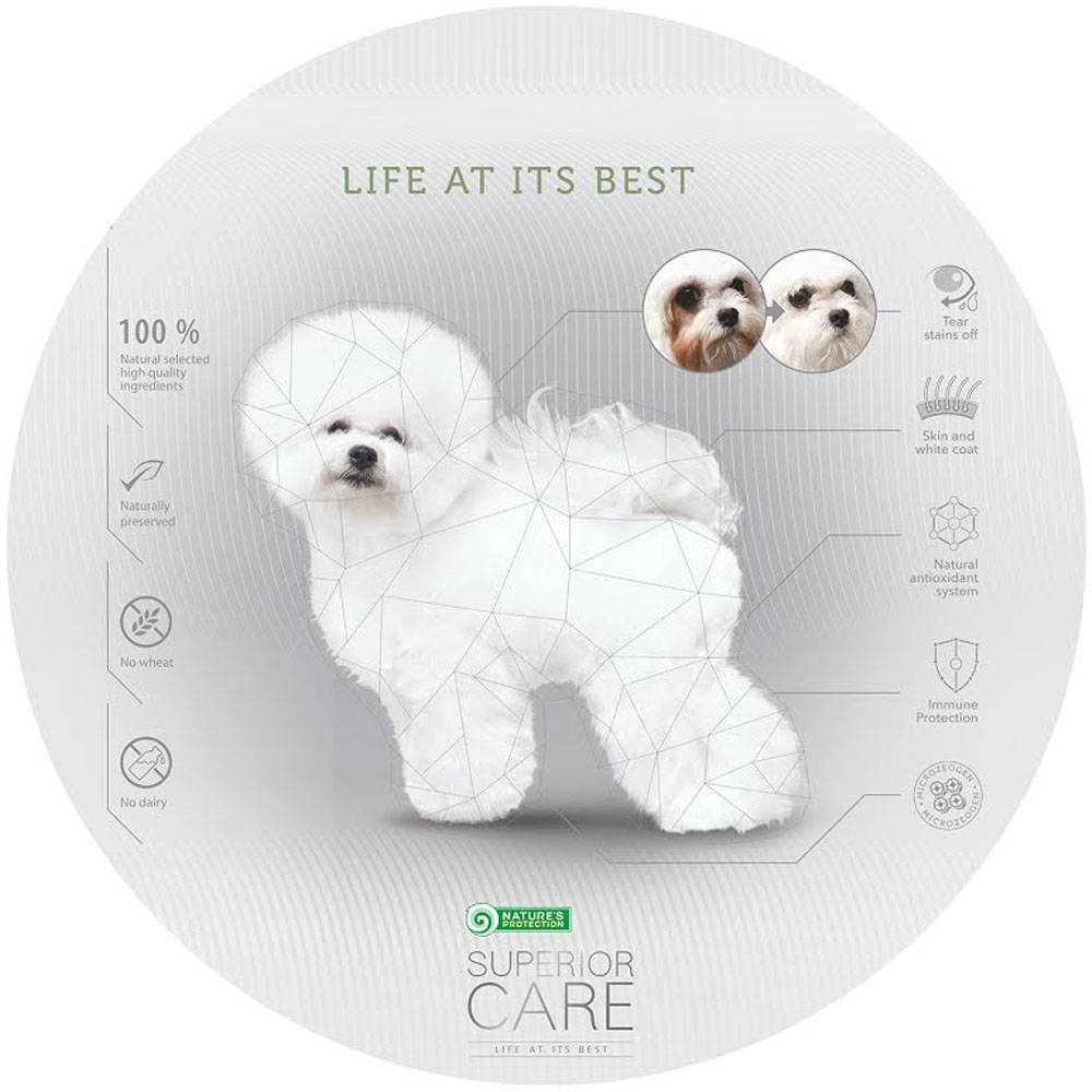 Croquettes Pour Chiens Blancs Nature’s Protection – Sans Céréales, à Base D’insectes – 1,5 Kg