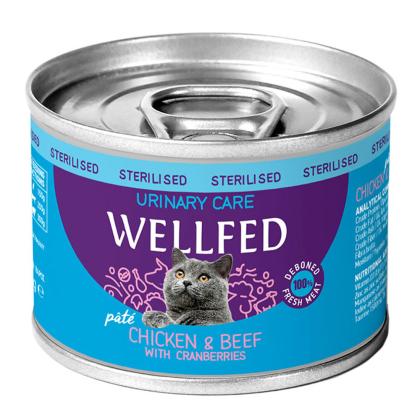 Wellfed Urinary Chicken & Beef with Cranberries (5+1 Δώρο)