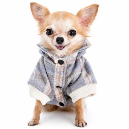 Pet Camelot Dog's Coat Καρό Γκρι σε 7 μεγέθη