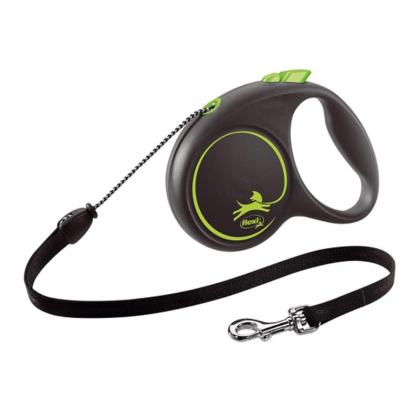 Flexi Πτυσσόμενος Οδηγός Black Design Κορδόνι Small (5m-15kg)