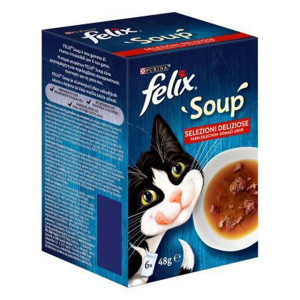 Purina Felix Soups Multipack 6x48g