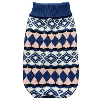 Pet Camelot Dog's Sweater Μπλε / Ροζ σε 6 μεγέθη