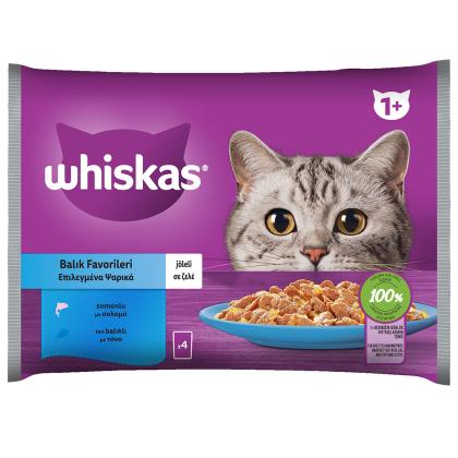 Whiskas Multipack σε Ζελέ 4x85g