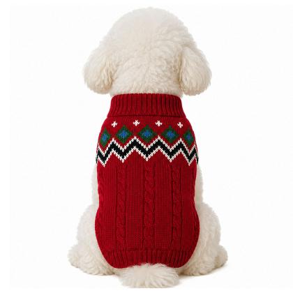 Pet Camelot Dog's Sweater Μπορντό σε 3 μεγέθη