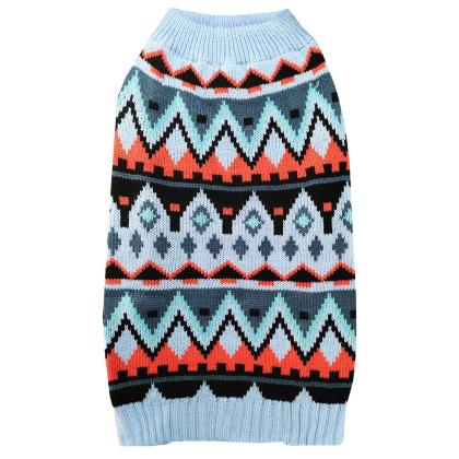 Pet Camelot Dog's Sweater Μπλε & Πορτοκαλί σε 7 μεγέθη