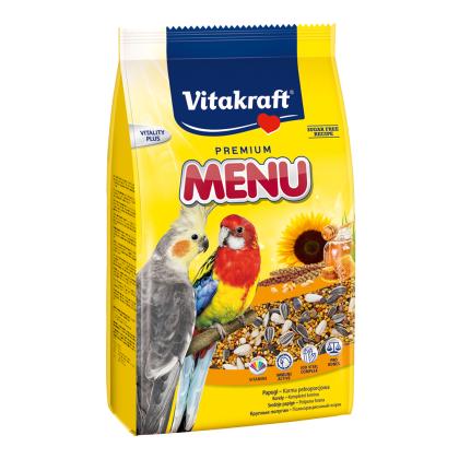 Vitakraft Menu Βασική Τροφή για Μεσαίους Παπαγάλους - Μέλι