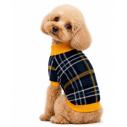 Pet Camelot Dog's Sweater Γκρι/Κίτρινο σε 7 μεγέθη