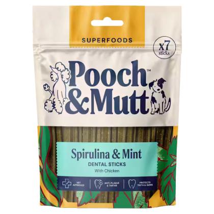 Pooch & Mutt Dental Stick Superfood με Σπιρουλίνα & Μέντα