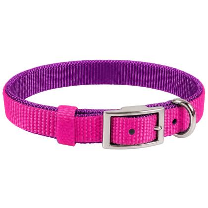 40x1.5cm Περιλαίμιο Διπλού Ιμάντα Pet Camelot (σε 7 χρώματα)