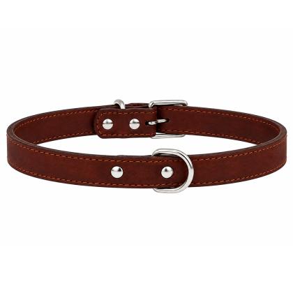 40x1.5cm Δερμάτινο Περιλαίμιο Pet Camelot Nubuck (σε 5 χρώματα)