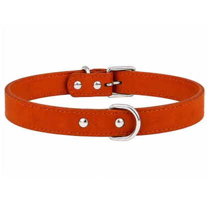 45x1.8cm Δερμάτινο Περιλαίμιο Pet Camelot Nubuck (σε 5 χρώματα)