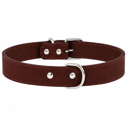 65x3cm Δερμάτινο Περιλαίμιο Pet Camelot Nubuck (σε 5 χρώματα)