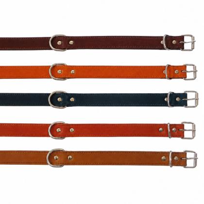 65x3cm Δερμάτινο Περιλαίμιο Pet Camelot Nubuck (σε 5 χρώματα)