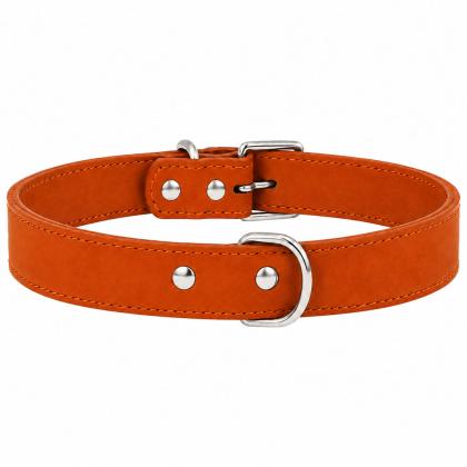 70x3cm Δερμάτινο Περιλαίμιο Pet Camelot Nubuck (σε 5 χρώματα)