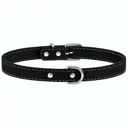 30x1cm Δερμάτινο Περιλαίμιο Ραφτό Pet Camelot (σε 4 χρώματα)