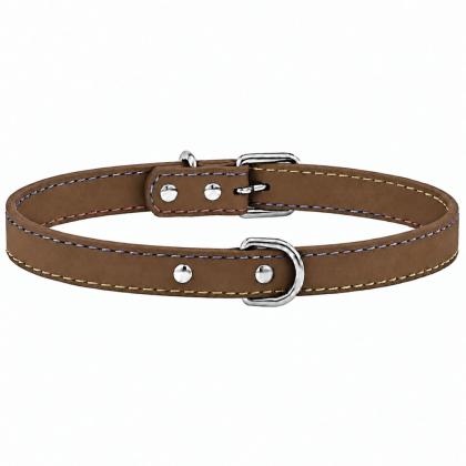 35x1.2cm Δερμάτινο Περιλαίμιο Ραφτό Pet Camelot (σε 4 χρώματα)