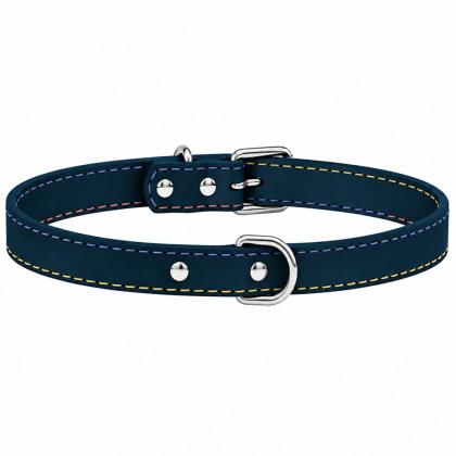 45x1.8cm Δερμάτινο Περιλαίμιο Ραφτό Pet Camelot (σε 4 χρώματα)