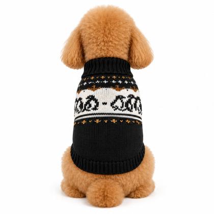 Pet Camelot Dog's Sweater Μαύρο σε 7 μεγέθη