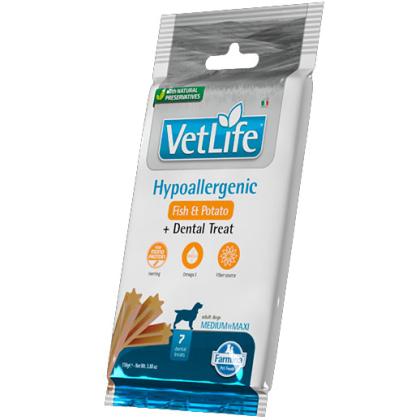 Vet Life Dental Treat Dog Hypoallergenic Fish & Potato