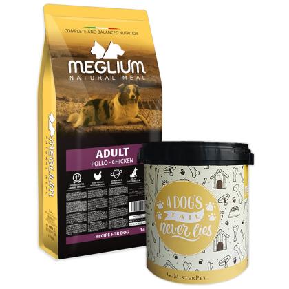 Meglium Natural Meal Adult Chicken με Δώρο Κάδο