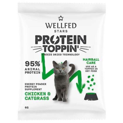 Wellfed F.D. Protein Toppin' Hairball Care Chicken & Catgrass