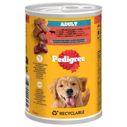 Pedigree Adult Mοσχάρι, Συκώτι & Καρότα Πατέ