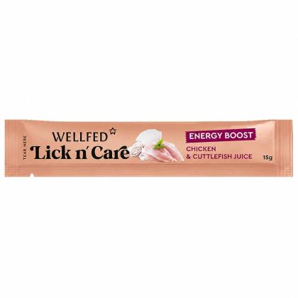 Wellfed Lick N' Care Energy Boost Puree Chicken & Cuttlefish Juice