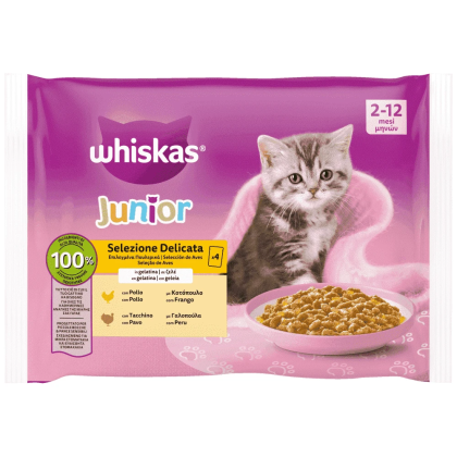 Whiskas Multipack Junior σε Ζελέ 4x85g