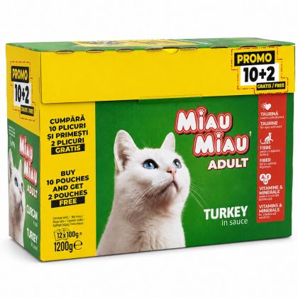 Miau Miau Adult σε Σάλτσα 12x100g