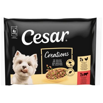 Cesar Multipack Κοτόπουλο με Αρακά & Μοσχάρι με Καρότο