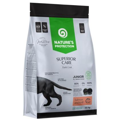 Nature's Protection Dark Coat Junior Salmon & Krill