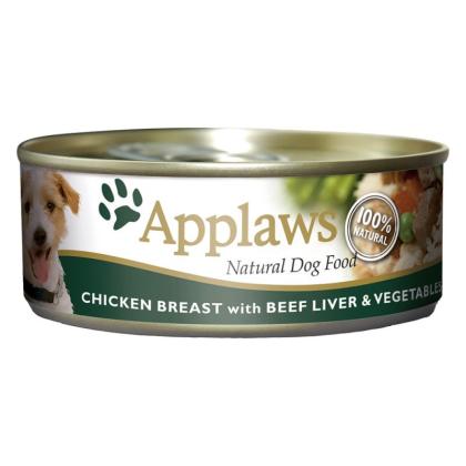 Applaws Dog Κοτόπουλο,Μοσχαρίσιο Συκώτι & Λαχανικά