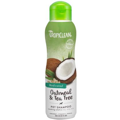 Tropiclean Oatmeal & Tea Tree - Medicated Shampoo