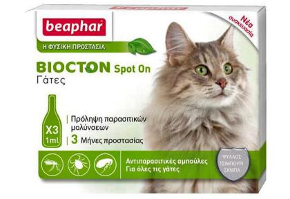 Beaphar Biocton Spot On Αμπούλες Γάτας