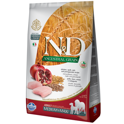 N&D Low Grain Chicken & Pomegranate Adult Medium & Maxi