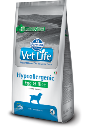 Vet Life Hypoallergenic Egg & Rice Canine
