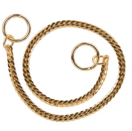 Flat Brass Snake Chain Gold