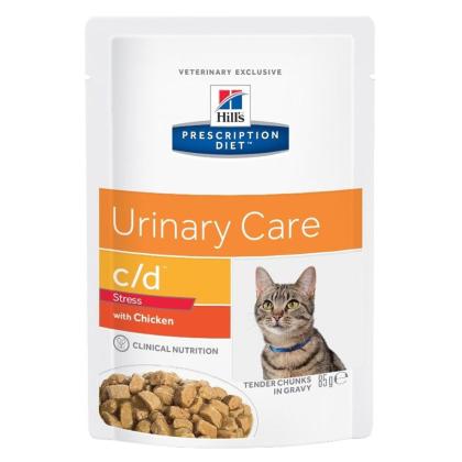 Hill's Prescription Diet c/d Urinary Stress για Γάτες με Κοτόπουλο