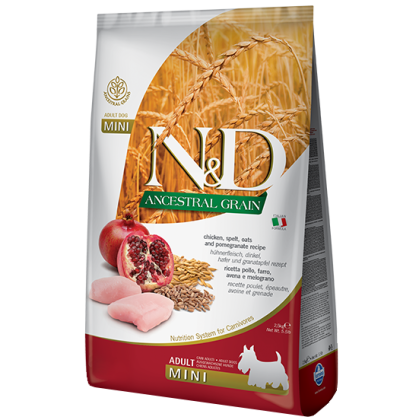 N&D Ancestral Grain Chicken & Pomegranate Adult Mini