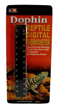 Dophin Αυτοκόλλητο Θερμόμετρο για Ερπετά (9456)
