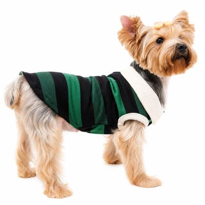 Pet Camelot Dog's T-shirt Πράσινο - Μαύρο XSmall