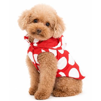 Pet Camelot Dog's Coat Κόκκκινο - Άσπρο σε 5 μεγέθη