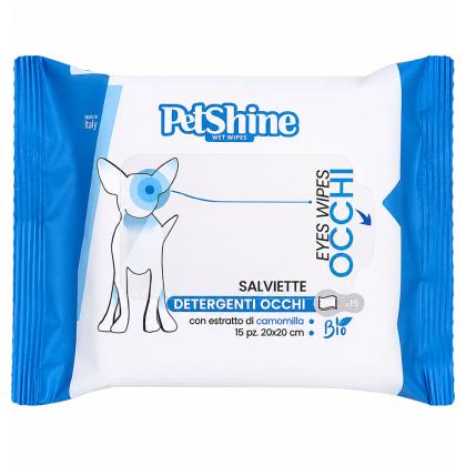 PetShine Υγρά Μαντηλάκια Καθαρισμού Ματιών