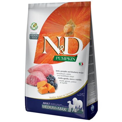 N&D Grain Free Pumpkin Lamb & Blueberry Adult Medium & Maxi