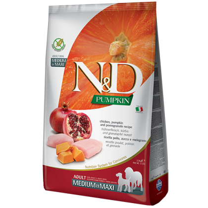 N&D Grain Free Pumpkin Chicken & Pomegranate Adult Medium & Maxi