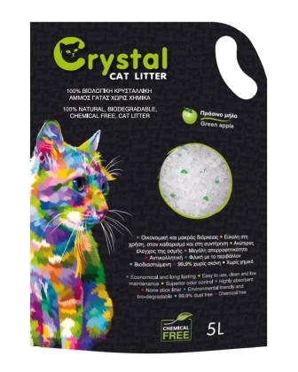 Crystal Cat Litter - Πράσινο Μήλο