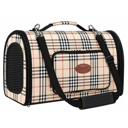 Pet Camelot Τσάντα Μεταφοράς PVC - Burberry (σε 3 μεγέθη)