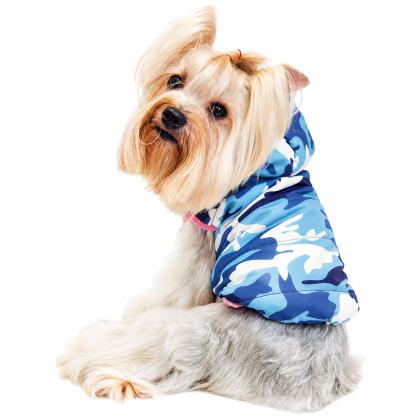 Pet Camelot Dog's Coat  Παραλλαγής - Μπλε Small