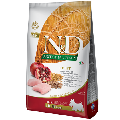 N&D Low Grain Chicken & Pomegranate Light Mini & Medium